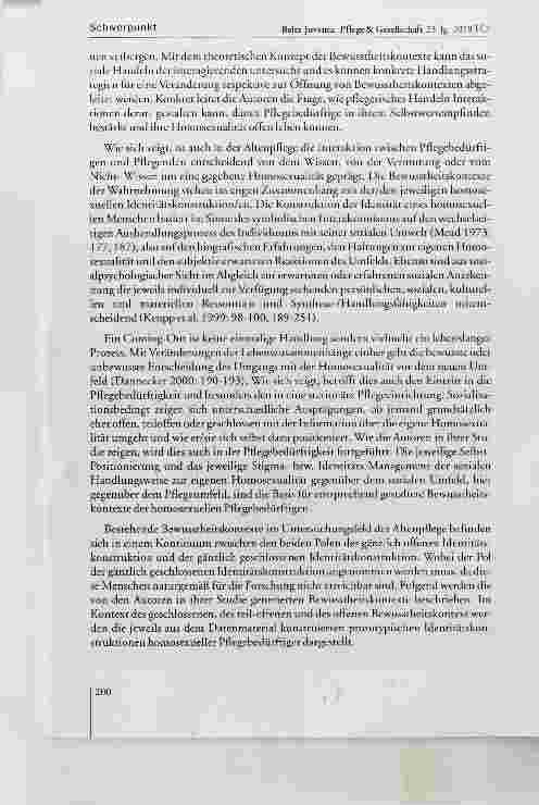 Vorschauseite 4: Bewusstheitskontexte und Identitätskonstruktionen homosexueller Frauen und Männer im Setting der Altenpflege - Ergebnisse einer qualitativen Studie
