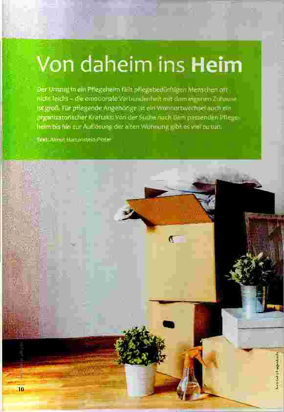 Vorschauseite 1: Von daheim ins Heim