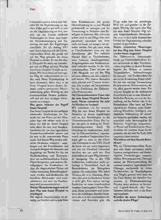 Vorschauseite 3: „Digitalisierung macht die Pflege attraktiver