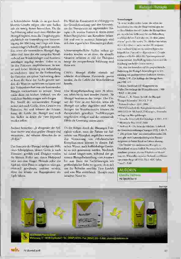 Vorschauseite 5: Hirudo medicinalis officinalis (Linné)