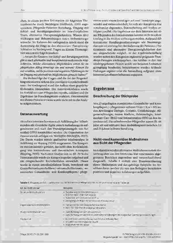 Vorschauseite 4: Nicht-medikamentose Maßnahmen bei Einund Durchschlafproblemen von älteren Patienten im Krankenhaus Qualitative Interviews mit Pflegenden