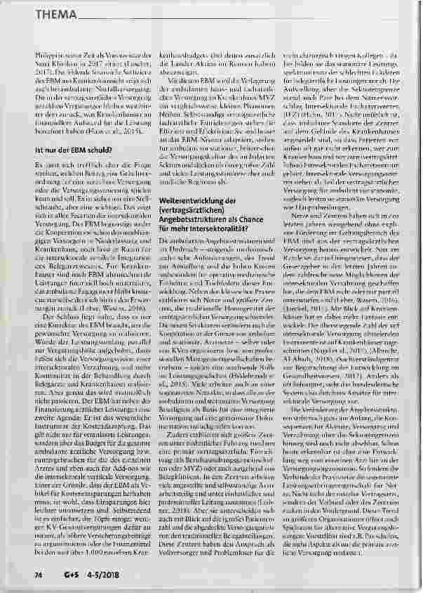 Vorschauseite 3: Einheitlicher Bewertungsmaßstab und intersektorale Versorgung passt das?