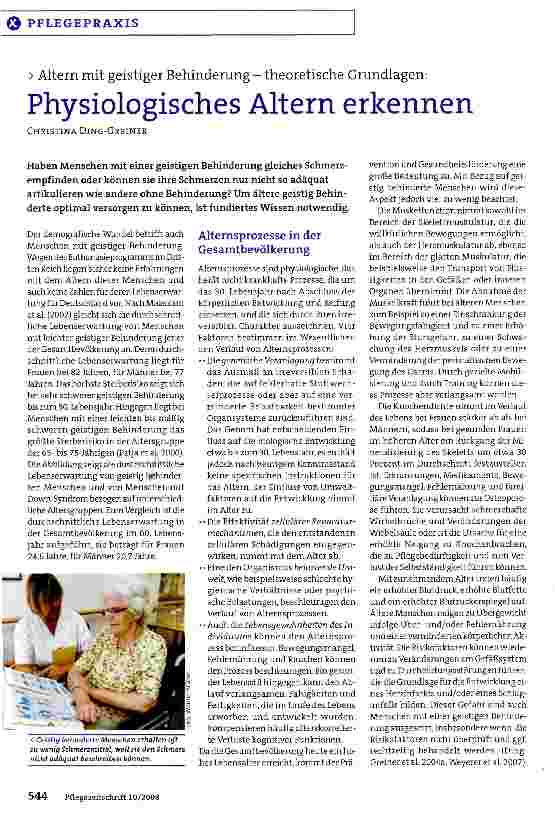 Vorschauseite 1: Physiologisches Altern erkennen
