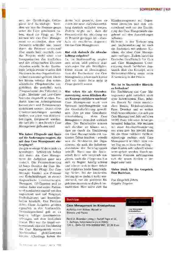 Vorschauseite 2: Case Management rechnet sich vom ersten Tag an