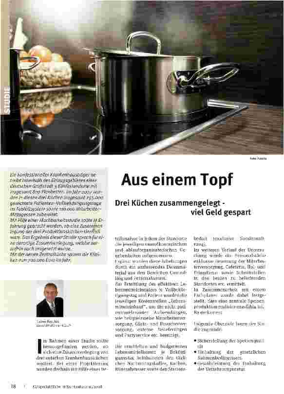 Vorschauseite 1: Aus einem Topf Drei Küchen zusammengelegt - viel Geld gespart