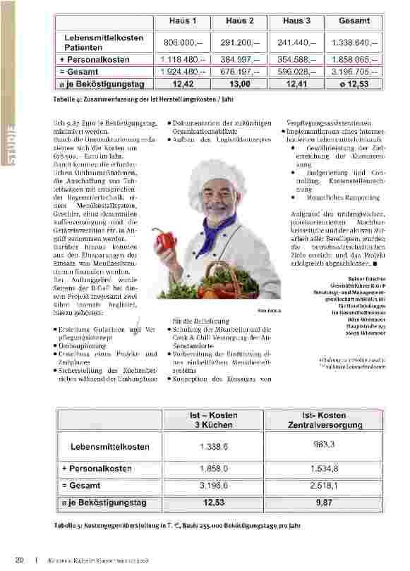 Vorschauseite 3: Aus einem Topf Drei Küchen zusammengelegt - viel Geld gespart
