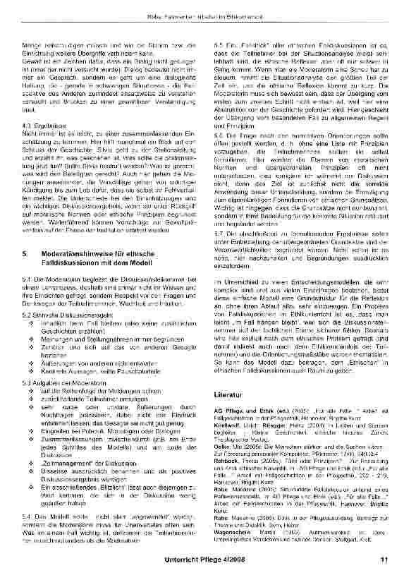 Vorschauseite 4: Fallorientiert arbeiten im Ethikunterricht