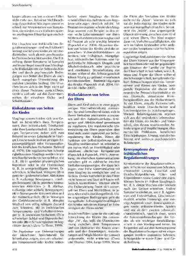 Vorschauseite 2: Frühkindliche Entwicklung und Störungen der Verhaltensregulation Theoretische Überlegungen und Behandlungsmöglichkeiten
