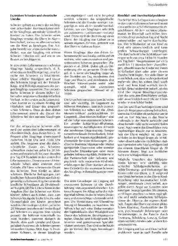 Vorschauseite 3: Frühkindliche Entwicklung und Störungen der Verhaltensregulation Theoretische Überlegungen und Behandlungsmöglichkeiten