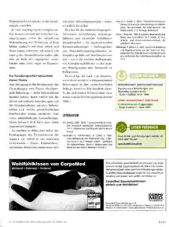 Vorschauseite 4: Fühlen Sie sich heute erschöpft? Wenn Arbeitsanforderungen zur Belastung werden