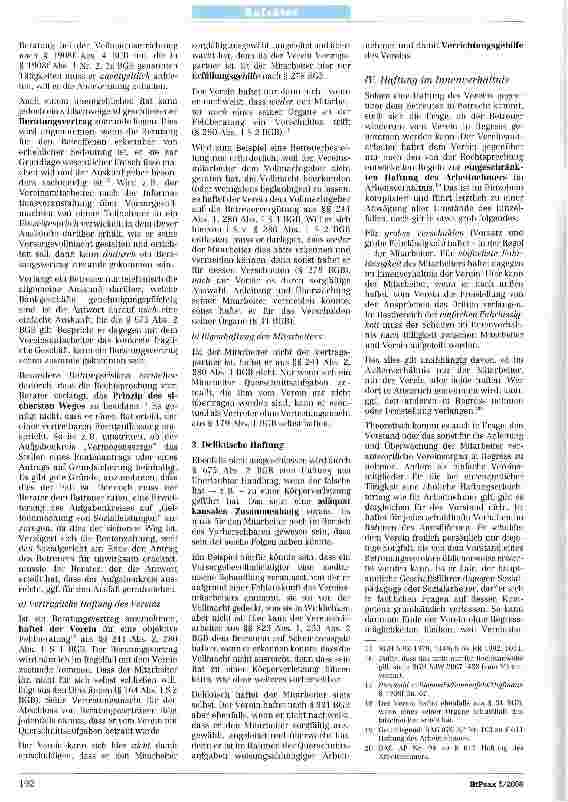 Vorschauseite 3: Haftung im Verein und der Behörde Finanzielle Folgen von Fehlern der Mitarbeiter