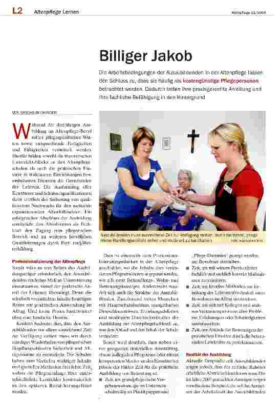 Vorschauseite 1: Billiger Jakob
