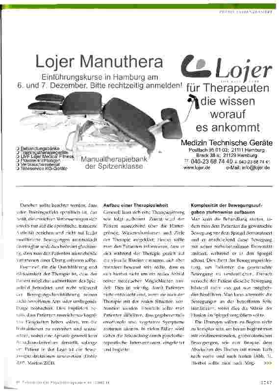 Vorschauseite 5: Spiegeltherapie - mehr als nur eine visuelle Illusion? Aktuelle Übersicht über neurophysiologische Hintergründe und Anwendungsmöglichkeiten