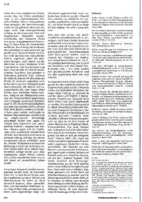 Vorschauseite 5: Ethik und ärztliche Rolle in der Pränatalmedizin