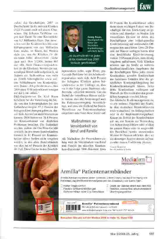 Vorschauseite 2: Entscheidet Größe über Erfolg?Krankenhaus-Barometer 2008