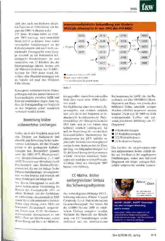 Vorschauseite 2: Das G-DRG-System 2009 Bereit für das Ende der Konvergenzphase