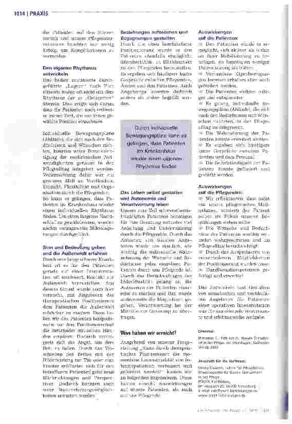 Vorschauseite 3: Therapeutisches Positionieren:die Basale Stimulation® in der Pflege