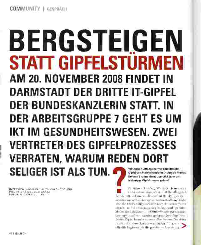 Vorschauseite 1: BERGSTEIGEN STATT GIPFELSTÜRMEN