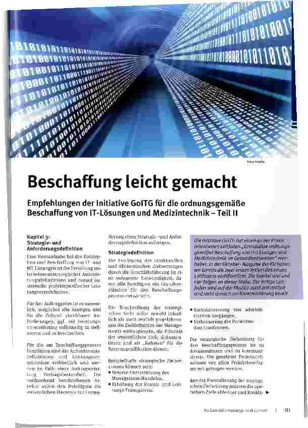 Vorschauseite 1: Beschaffung leicht gemacht