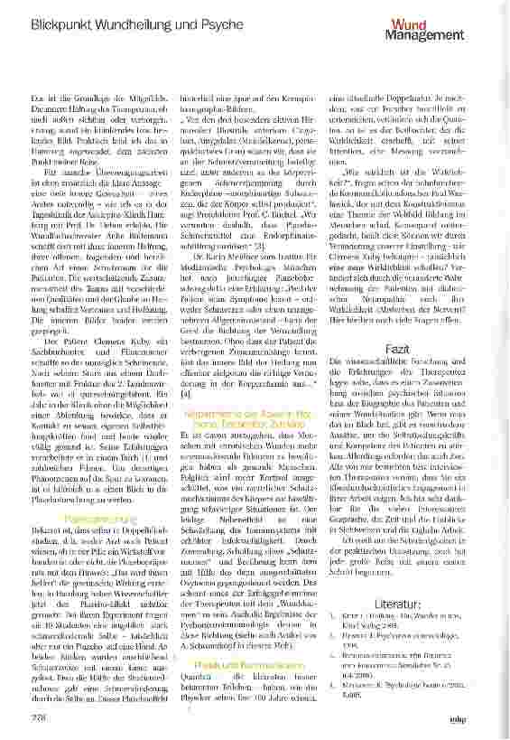 Vorschauseite 3: Meine Reise durch die „Welt der Wunden