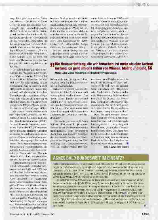 Vorschauseite 2: „Arzte können nicht alles selbst machen