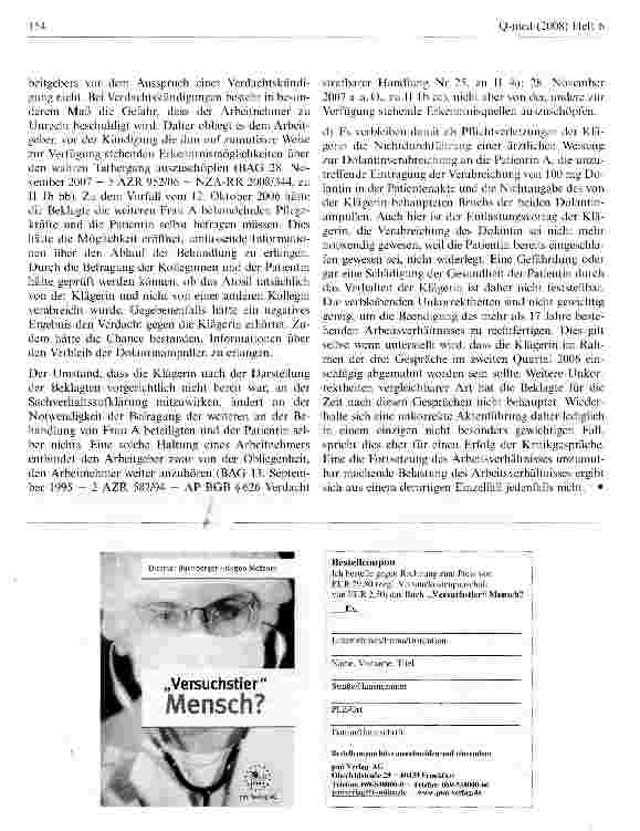 Vorschauseite 5: Sachverhaltsaufklärung vor Ausspruch einer Verdachtskündigung