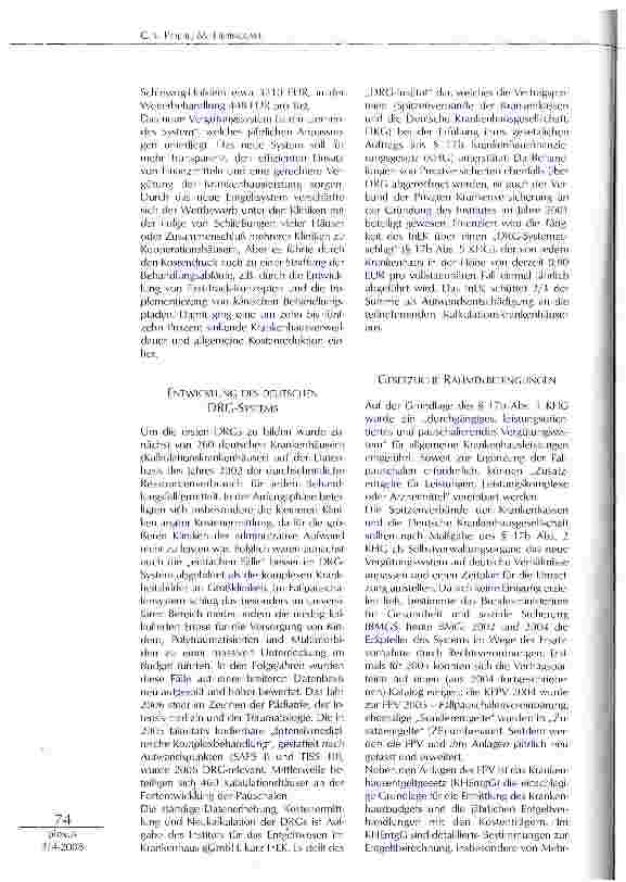 Vorschauseite 2: DIAGNOSIS RELATED GROUPS -DAS FALLPAUSCHALENSYSTEM: ERWEITERTES BASISWISSEN FÜR DEN KLINIKER