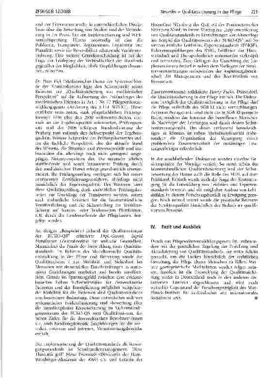Vorschauseite 3: Qualitätssicherung in der Pflege