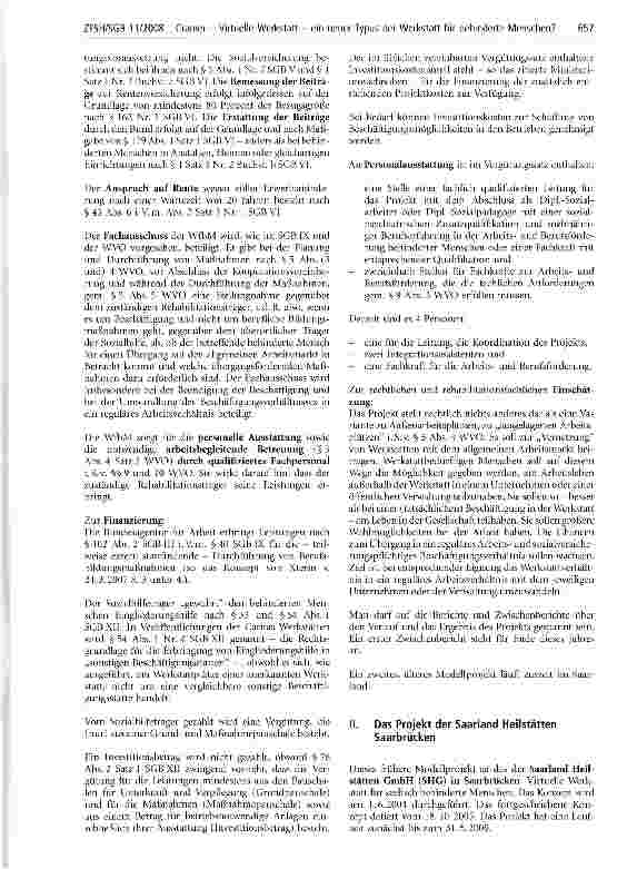 Vorschauseite 3: Virtuelle Werkstatt - ein neuer Typus der Werkstatt für behinderte Menschen?