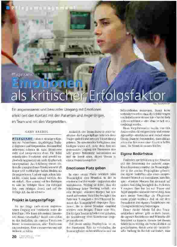 Vorschauseite 1: Emotionen als kritischer Erfolgsfaktor