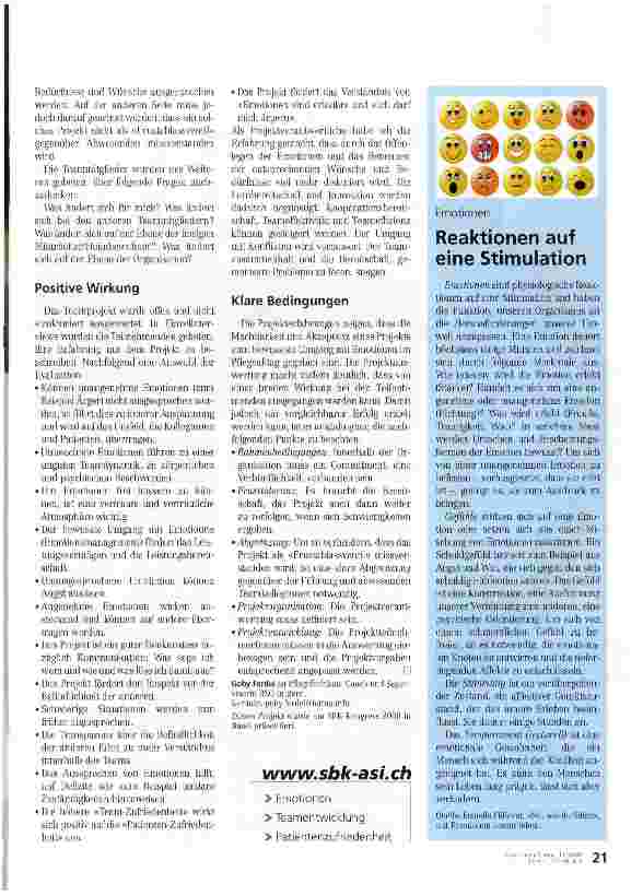 Vorschauseite 2: Emotionen als kritischer Erfolgsfaktor