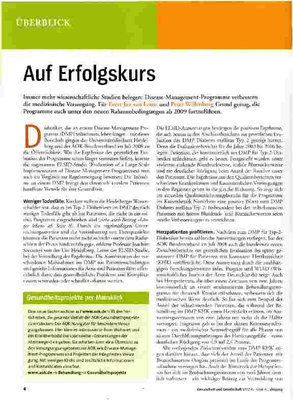 Vorschauseite 1: Auf Erfolgskurs