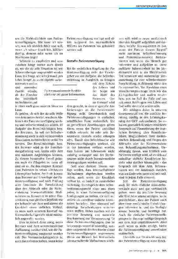 Vorschauseite 2: Vorsorgevollmacht und Patientenverfügung
