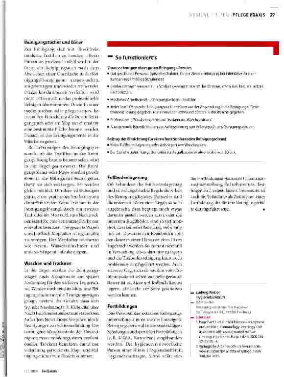 Vorschauseite 2: Housekeeping - wenig beachtet