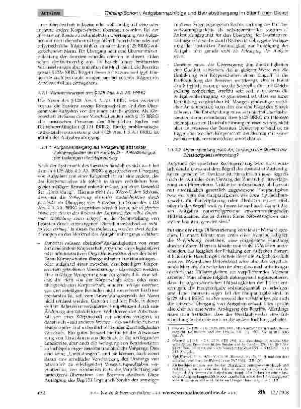 Vorschauseite 2: Aufgabennachfolge und Betriebsübergang im öffentlichen Dienst