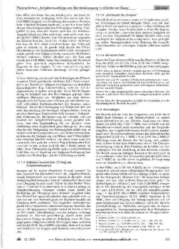 Vorschauseite 3: Aufgabennachfolge und Betriebsübergang im öffentlichen Dienst