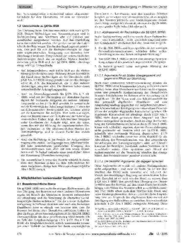 Vorschauseite 4: Aufgabennachfolge und Betriebsübergang im öffentlichen Dienst
