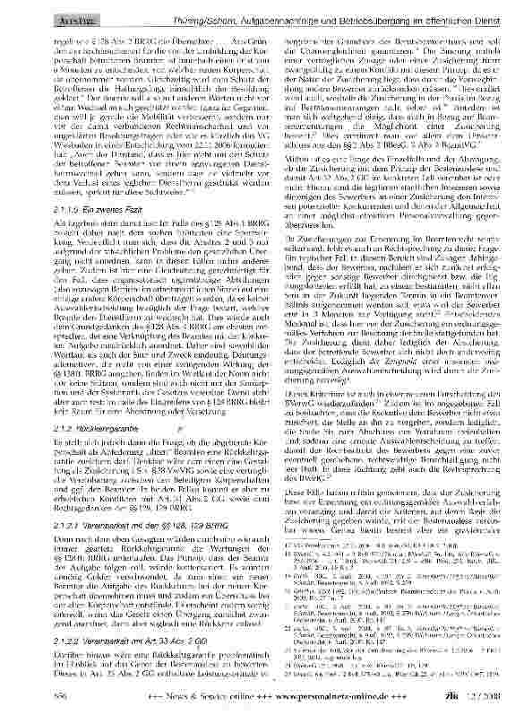 Vorschauseite 6: Aufgabennachfolge und Betriebsübergang im öffentlichen Dienst