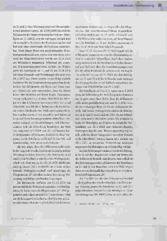Vorschauseite 2: Einsetzung einer ehemaligen Pflegedienstleiterin als Alleinerbin