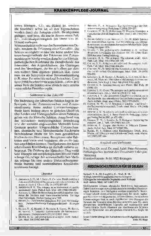Vorschauseite 4: Wie wichtig ist die Obduktion von Verstorbenen noch heute