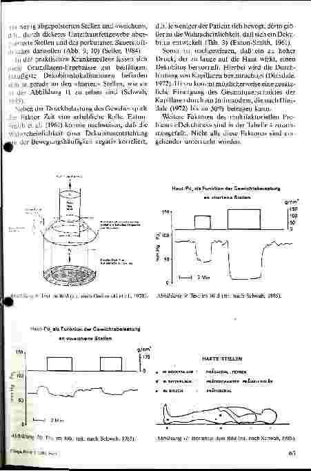 Vorschauseite 6: Der Einfluß verschiedener Lagerungshilfen zur Dekubitusprophylaxe auf den Auflagedruck und den perkutanen Sauerstoffdruck