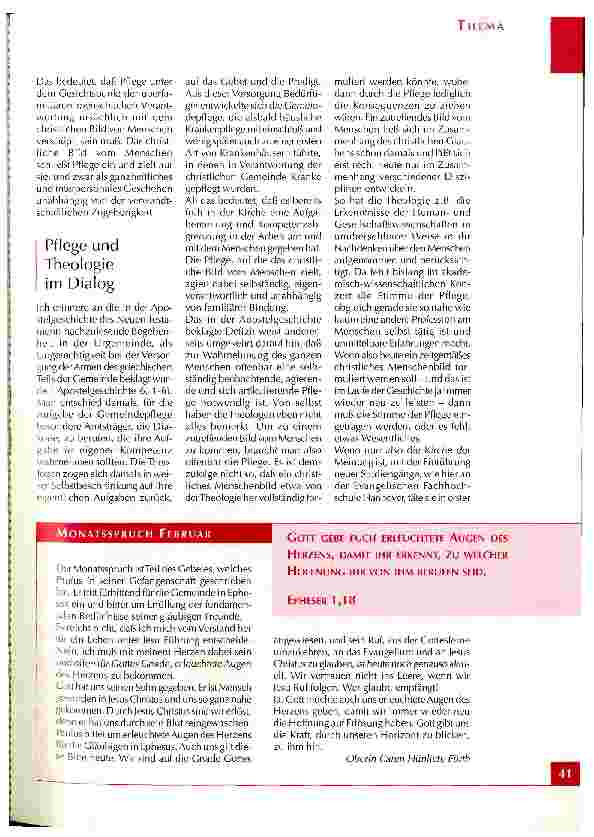 Vorschauseite 2: Ganzheitliches Pflegeverständnis und christliches Menschenbild