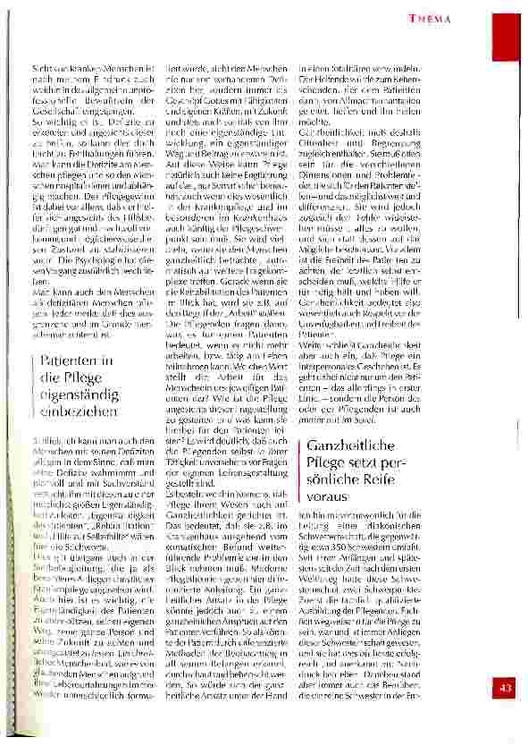 Vorschauseite 4: Ganzheitliches Pflegeverständnis und christliches Menschenbild