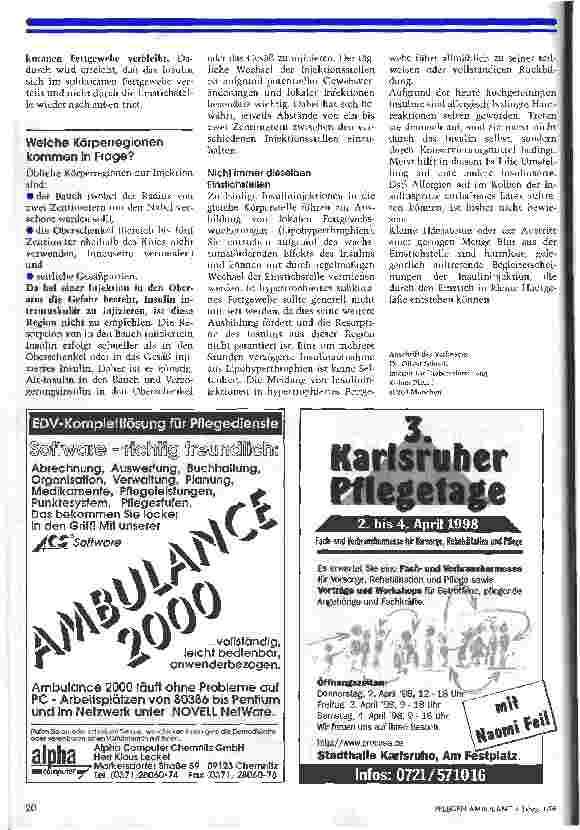 Vorschauseite 3: Die Grundregeln der Insulininjektion Mit der richtigen Technik lassen sich Komplikationen vermeiden