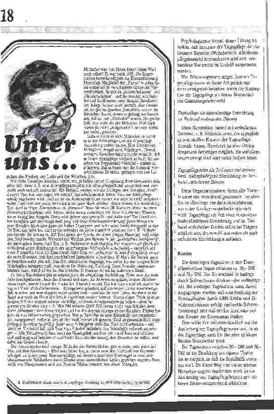 Vorschauseite 2: Kurzinformation zur Tagespflege: Bedarfsgerechtes Leistungsangebot