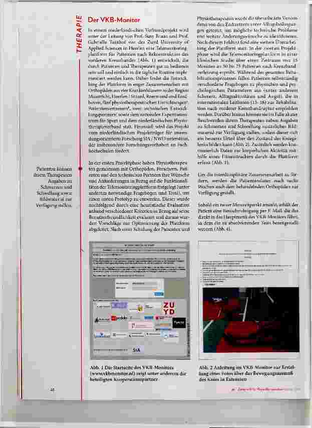 Vorschauseite 3: Telemonitoring nach Ruptur des vorderen Kreuzbands