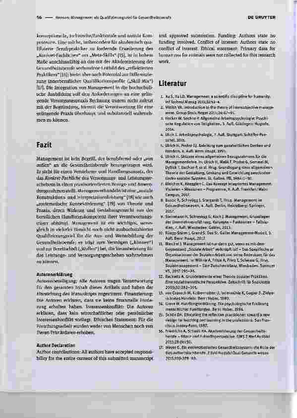 Vorschauseite 3: Management als Qualifizierungsziel für Gesundheitsberufe
