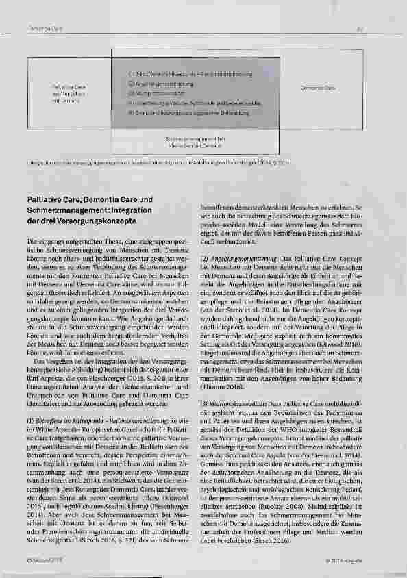 Vorschauseite 3: Palliative Care, Dementia Care und Schmerzmanagement in der Langzeitpflege