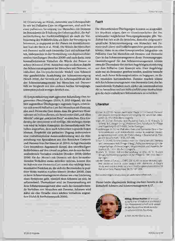 Vorschauseite 4: Palliative Care, Dementia Care und Schmerzmanagement in der Langzeitpflege