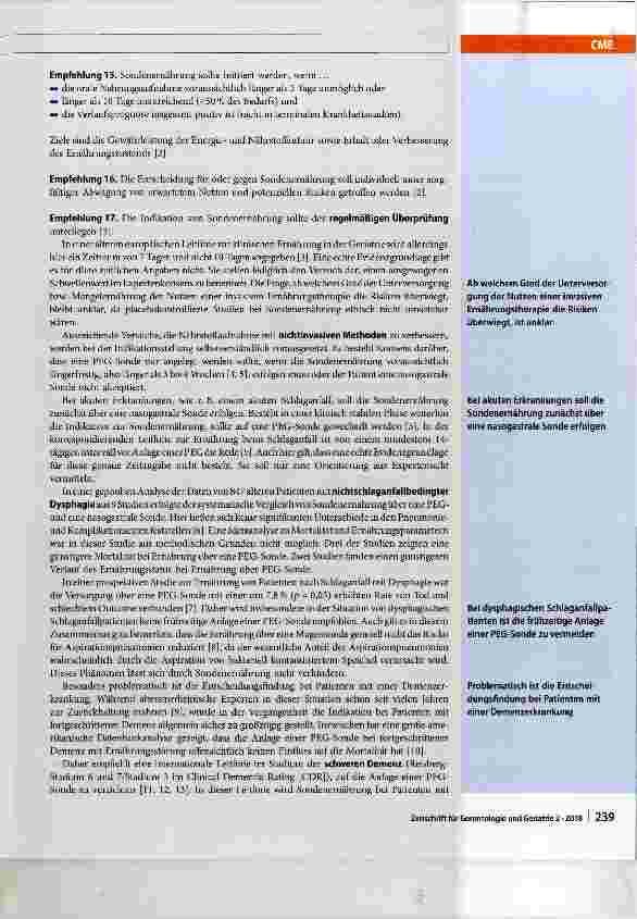 Vorschauseite 3: Die perkutane endoskopische Gastrostomie in der Altersmedizin